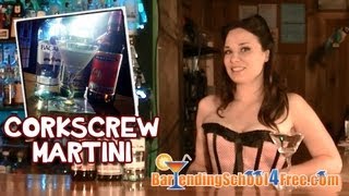 How to make the Corkscrew Martini Drink Recipes [upl. by Eellac279]