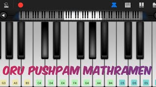 Oru Pushpam Mathramen  EASY and SLOW Piano Tutorial  Pareeksha [upl. by Yrtsed]