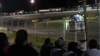 Slinger Speedway July 8 2012 Super Late Model Feature [upl. by Ellainad]