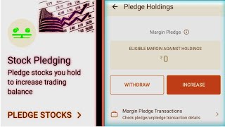 angel one me stock pledge kaise kare  pledge holding in angel broking  margin pledge kya hota hai [upl. by Birecree419]