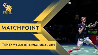 Match point  Milan Dratva vs Joakim Oldorff  MS SF  Welsh Int 2023 [upl. by Dyna]