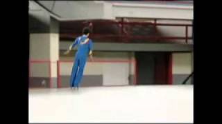 Patinaje artístico Técnica salto ingles [upl. by Emerick629]