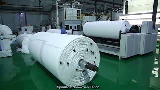 Spunlace Nonwoven Fabric [upl. by Ahsinotna]