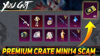 😍NEW PREMIUM CRATE OPENING  BGMI amp PUBG  FREE UPGRADE MINI14 SCAM 😭ParasOfficialYT [upl. by Turino]