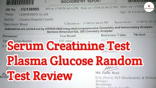 Serum Creatinine Test Review  Blood Examination Report  Health tips  Medi Health Point [upl. by Raamal811]