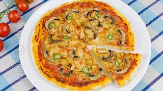 Pizza cu pui si ciuperci  JamilaCuisine [upl. by Colver]