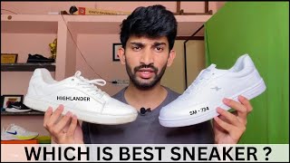 Highlander vs Sparx White Sneakers Comparison  Highlander and Sparx Sm 734 Review [upl. by Ax868]