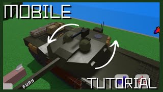 How to make a tank turret rotate for mobile build a boat for treasure babft iPadで戦車の銃座を回転させるよ！ [upl. by Anitsirc]