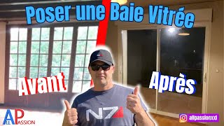 Comment poser une baie vitree  Installer une baie coulissante [upl. by Ahsilahs]