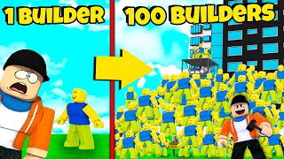 Hiring 100 Builders To Build The BIGGEST Building  Roblox Architect Simulator [upl. by Yntruoc242]