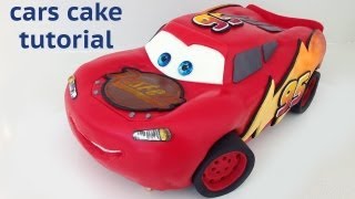 Cars Cake Tutorial HOW TO COOK THAT Disney Lightning McQueen Ann Reardon [upl. by El]