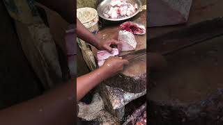 Silver pomfret fish cutting skills fish shorts [upl. by Leanna]