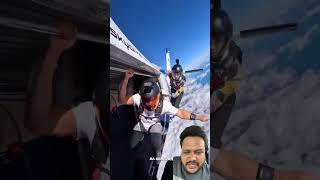 Skydiving travel bollywood song love skydiving flight [upl. by Haimehen]