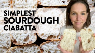 Simple Sourdough Ciabatta amp quotBaguettesquot [upl. by Assedo]