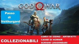 God of War Passo di Veithurgard collezionabiliCorviscrigniartefatti [upl. by Mali]