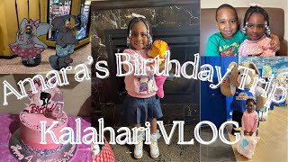 Amaras birthday trip Kalahari Resort Poconos room tour Build a Bear mini trip [upl. by Eladal971]