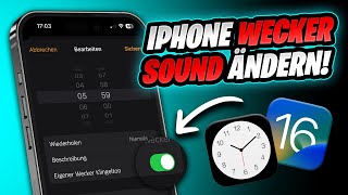 EINFACH jedes Lied als iPhone Wecker Sound ändern ✅ NEU mit iOS 16 🔥 [upl. by O'Connor]