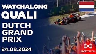 F1 Live Dutch Grand Prix 2024 Qualifying  Watchalong  Team Radio  Live Timings  Commentary [upl. by Encratia340]