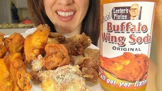 SassEsnacks ASMR Eating Chicken Wings  Buffalo Wing Soda  Wing Stop  No Talking W Annotations [upl. by Briggs406]