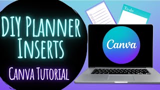 DIY Planner Inserts Canva Tutorial [upl. by Plante969]