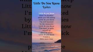 Little Do You Know  Alex amp Sierra  Lyrics shorts song lyrics [upl. by Nazario957]