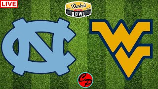 North Carolina vs West Virginia DUKES MAYO BOWL LIVE GAME CAST amp CHAT [upl. by Swagerty]