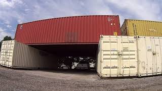 You can use a Forklift to Build a Shipping Container Garage OffTheGridIdeas [upl. by Pembrook158]