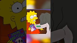 Lisa Call a Real Ghost😱 simpsons shorts [upl. by Nanyt876]