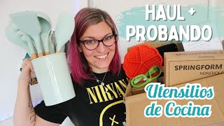 HAUL HOGAR Probando UTENSILIOS de COCINA Light in the Box Opinión [upl. by Azeret870]