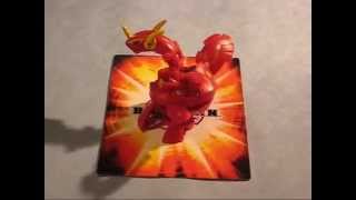 maxdragocom presents Bakugan Red Pyrus Neo Dragonoid Vortex 760g IN ACTION [upl. by Nadeen]