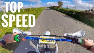 140cc Pit Bike Top Speed Test [upl. by Lledrac503]