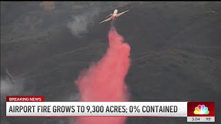 3000 homes in Trabuco Canyon under evac order amid Airport Fire [upl. by Cassey]