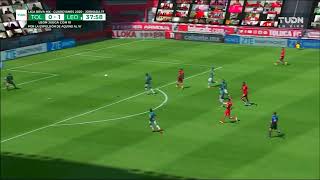 Gol de M Estrada  Toluca 1  1 León  Liga MX  Guardianes 2020  Jornada 17  LIGA BBVA MX [upl. by Brianna]