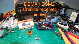 DSMX  DSM2 satellite receiver binding wo standard receiver iRangeX bind module [upl. by Jobina559]