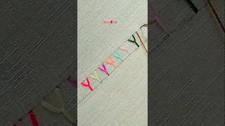 Y Stitch Embroidery  Hand Embroidery For Beginners [upl. by Ahsinoj]