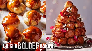 How to Make a Croquembouche Profiteroles Tower StepbyStep [upl. by Annasor]