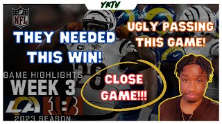 Rams vs Bengals Reaction  NFL Week 3 20232024 FULL GAME HIGHLIGHTS [upl. by Adda]