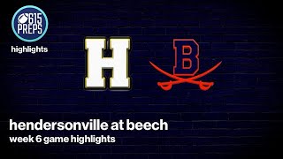 TSSAA Football Highlights Beech 49 Hendersonville 6 [upl. by Asiluy]