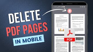 Delete Specific Pages from a PDF File on Android [upl. by Htennaj960]