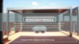 How to build a aluminium pergola with retractable roof louver suncpergola retractablelouve [upl. by Clywd647]