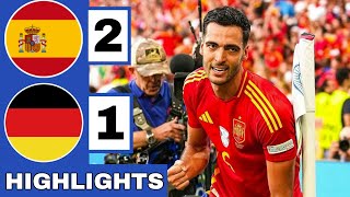 🔴Spain vs Germany 21 Extended HIGHLIGHTS  EURO 2024 QuarterFinal [upl. by Hartmunn]