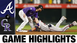 Braves vs Rockies Game Highlights 9321  MLB Highlights [upl. by Conias593]