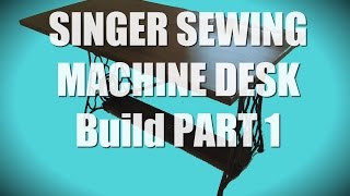 DIY Singer Sewing Machine Turned Into An Awesome Desk [upl. by Matt]