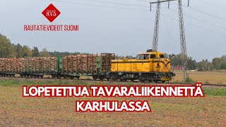 Karhulan–Sunilan rautatien tavarajunia [upl. by Enyaht]