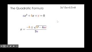 Deriving the Quadratic Formula [upl. by Kristien986]