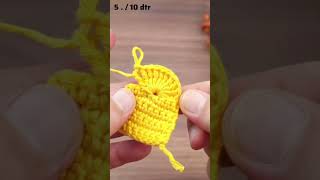 crochet heart ♡ how to crochet a heart  crochet for absolute beginner  easy crochet heartpink [upl. by Okajima922]