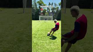 RETO DE ARCO⚽ con MARKITOS NAVAJA CEDROLA y TEICO [upl. by Ardnuaet]