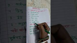 Samas ke Bhed and padon ki pradhanta ke Aadhar per vargikarana [upl. by Aneryc]