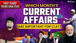 CLAT 2025 Which Months Current Affairs Are Important  Past Years CLAT Paper Trend Analysis [upl. by Catina]