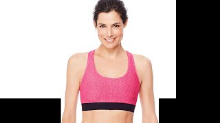 Hanes Sport Womens Compression Racerback Sports Bra [upl. by Legyn]